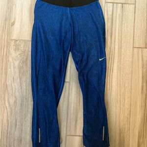 Nike Cropped Dri-FIT Royal Blue Pants